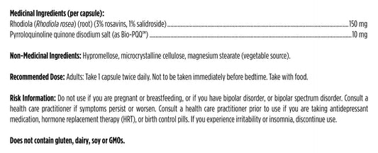 Mito-PQQ, Support de mitochondrie, 60 CAPSULES