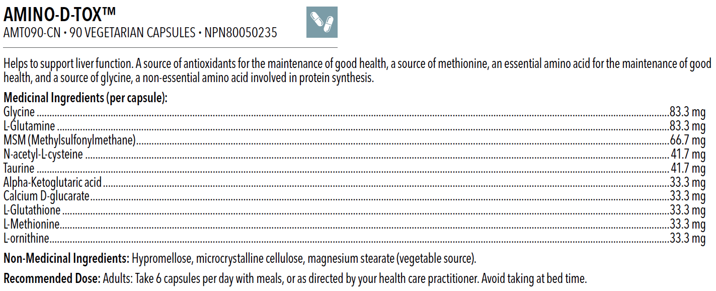 Amino-D-Tox™ (90 capsules)