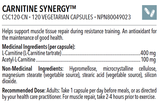 Carnitine Synergy™ (120 capsules)