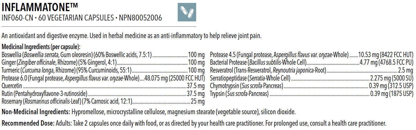 Inflammatone™ 30 jours, Capsules