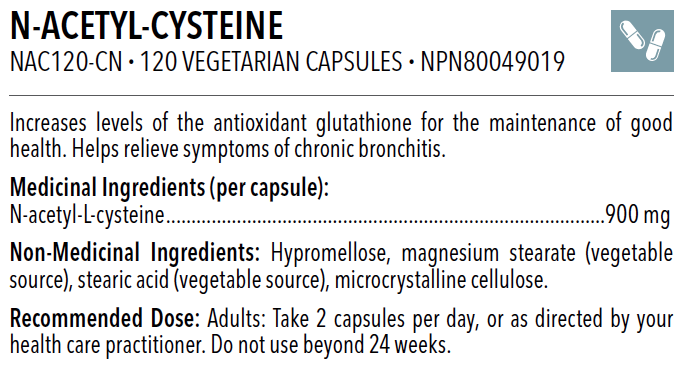 NAC, N-Acétyl-Cystéine (60 jours)