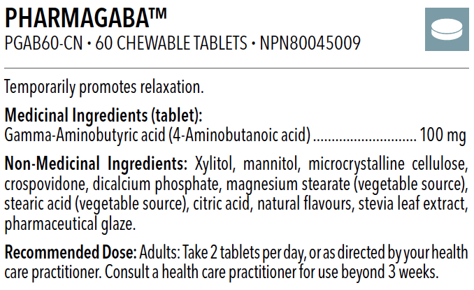 PharmaGABA™ (60 Comprimés croquables)