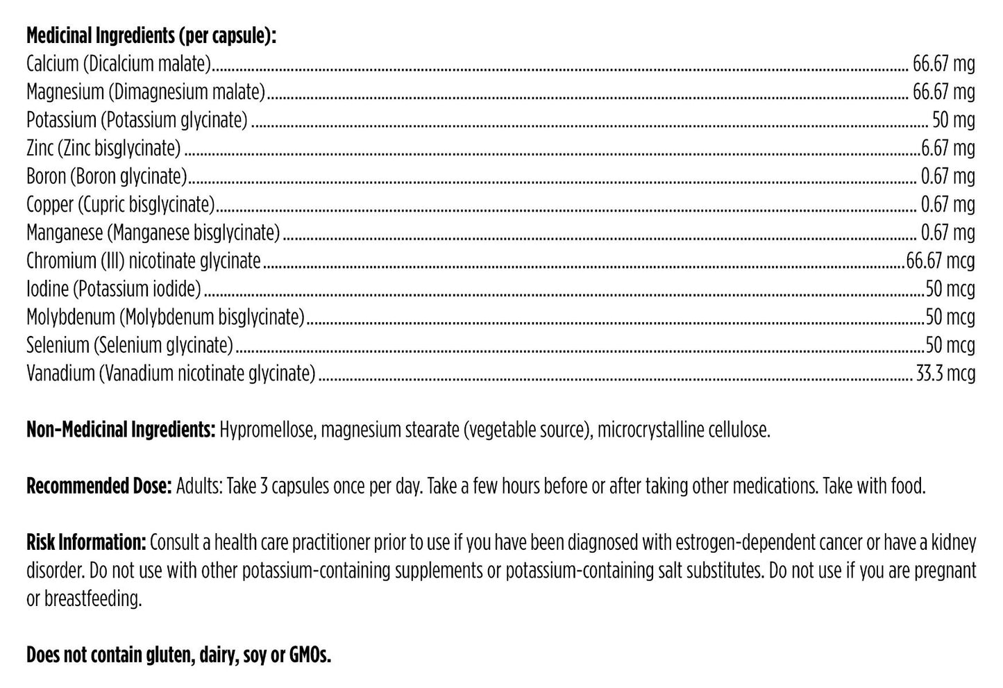 Minéraux formule complète (90 capsules)