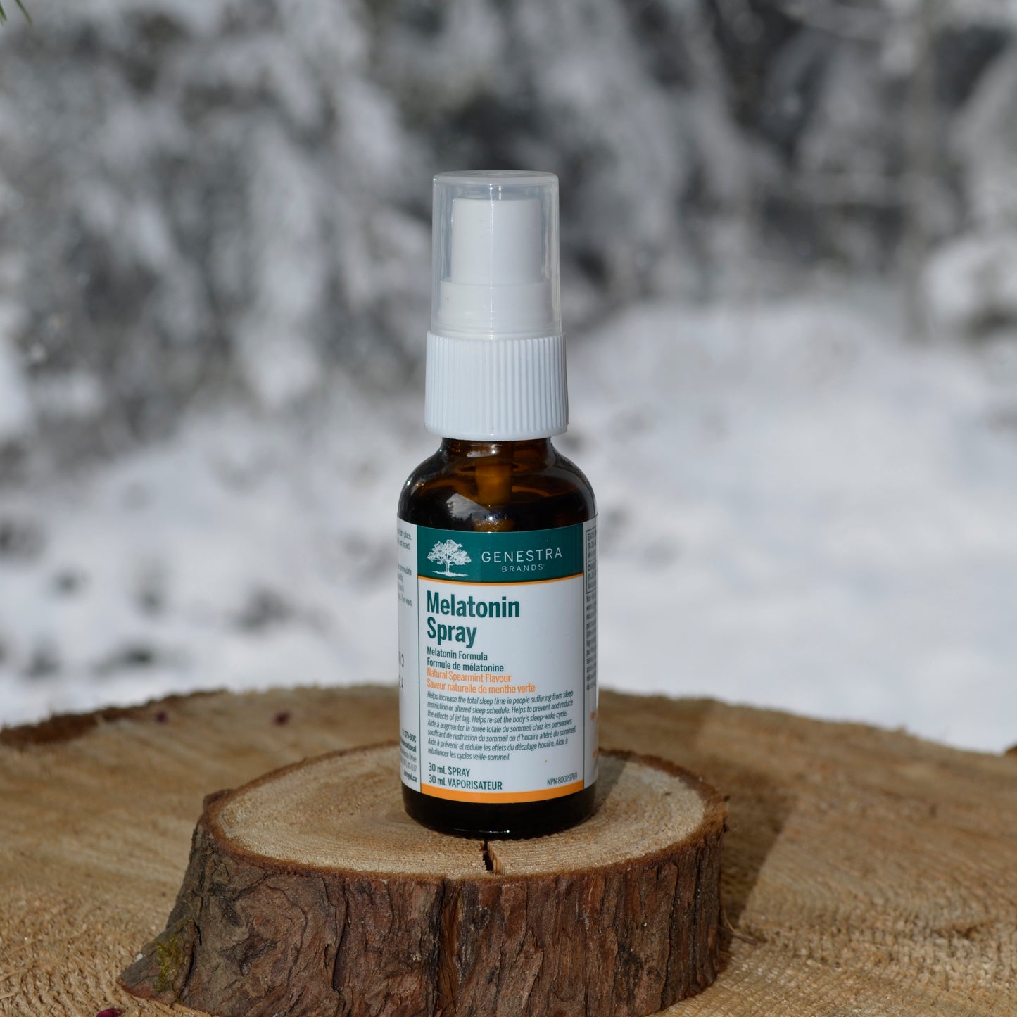 Mélatonine en Vaporisateur, 30ml, saveur de menthe fraîche