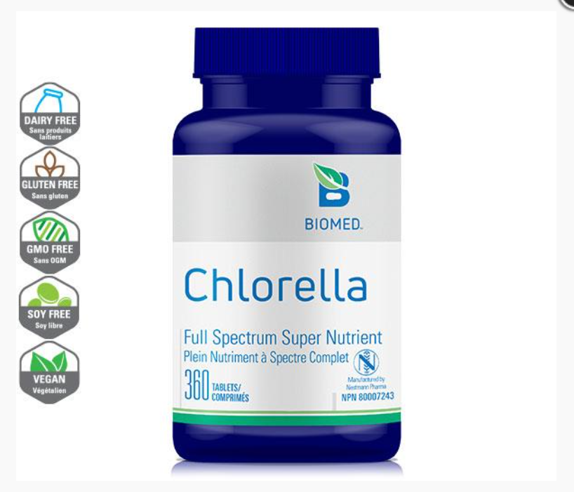Chlorella, Détoxification métaux lourds (360 comprimés)