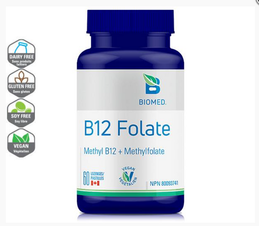 B12 avec Folate (60 lozenges)