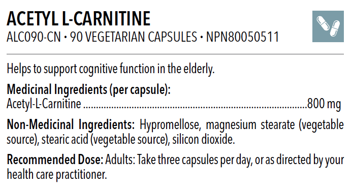 Acetyl L-Carnitine (90 capsules)